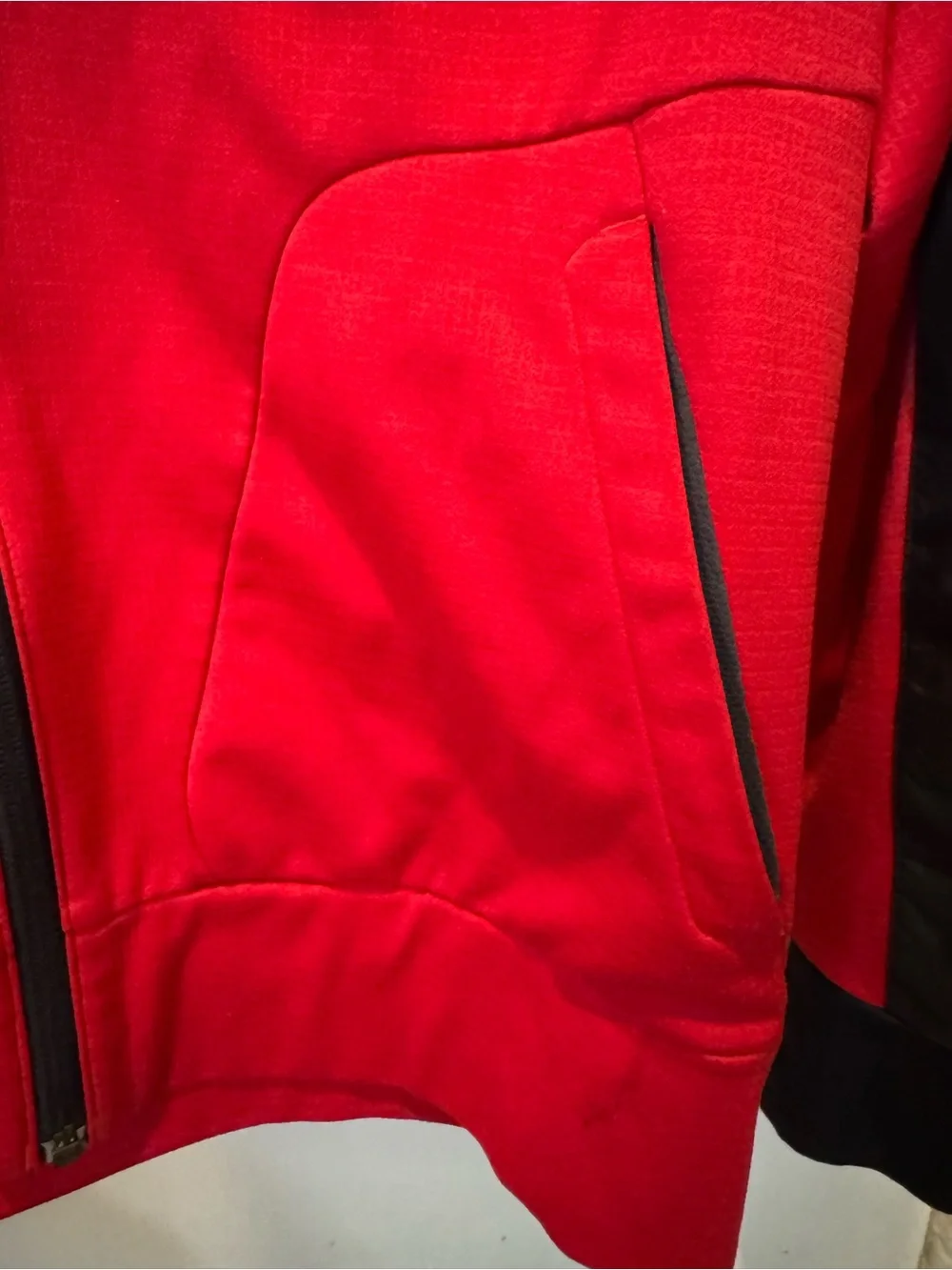 The North Face Men’s Red and Black Hooded Windbreaker